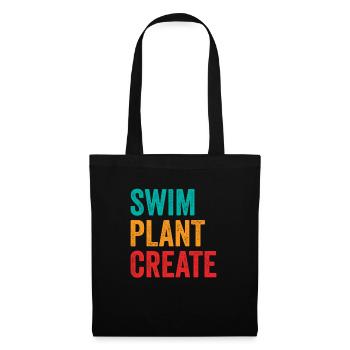 Swim Plant Create Aquascaping Aquascaper Aquarium - Tote Bag - black - Front