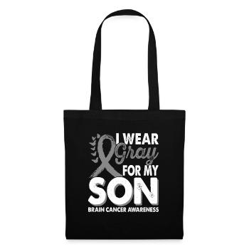 Wear grey for the Son Brain Tumor Cancer - Tote Bag - black - Front
