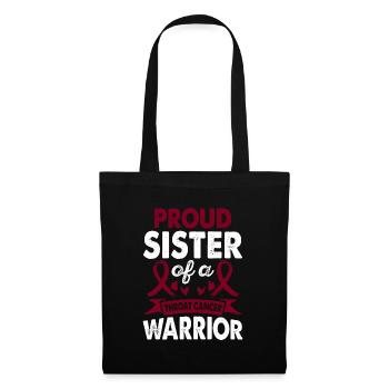Sister of Laryngeal Cancer Warrior Consciousness - Tote Bag - black - Front