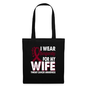 Wear a burgundy ribbon for the - Tote Bag - black - Front