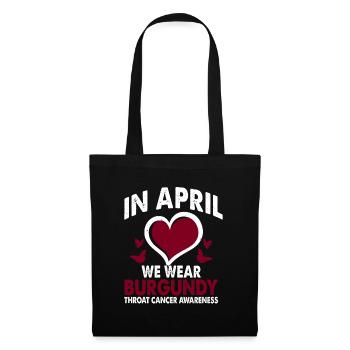 In April we wear Burgundy, Month of Enlightenment - Tote Bag - black - Front