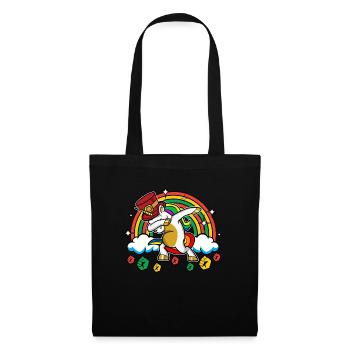 Juneteenthcorn Unicorn Black History Juneteenth - Stoffbeutel - Schwarz - Vorne