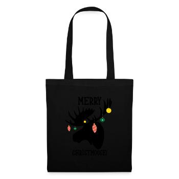 Merry Christmoose Christmas Moose Deer X-Mas - Tote Bag - black - Front
