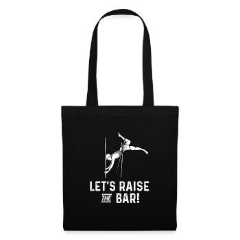 lets raise the bar Design for a pole vault lover - Tote Bag - black - Front