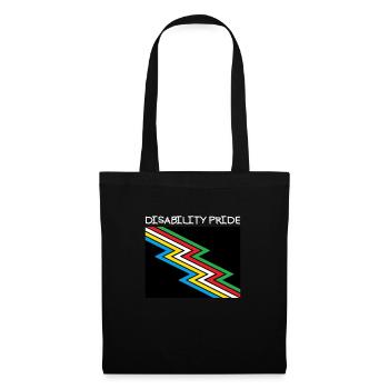 Behinderung Pride Month Awareness Disability Flagg - Stoffbeutel - Schwarz - Vorne