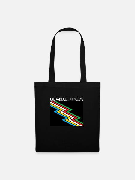 Behinderung Pride Month Awareness Disability Flagg - Stoffbeutel - Schwarz