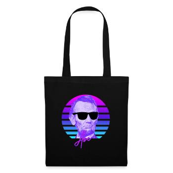 Abraham Lincoln Vaporwave American History Lincoln - Tote Bag - black - Front