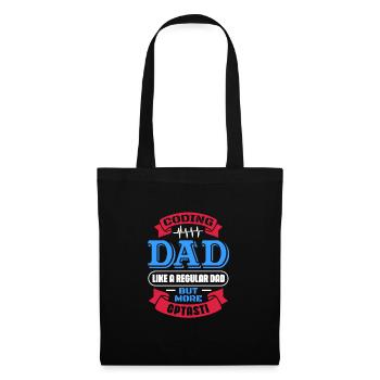 Funny Regular Dad But Cooler - Medical Programmer - Stoffbeutel - Schwarz - Vorne