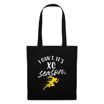 I cant its xc season Design for a xc sport fan - Stoffbeutel - Schwarz - Vorne