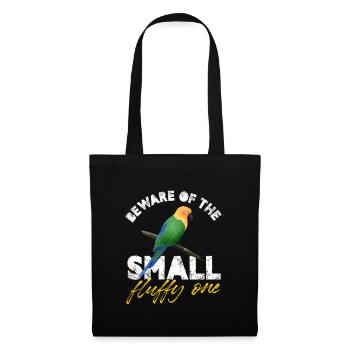 Méfiez-vous du petit perroquet moelleux - Sac en tissu - noir - Devant