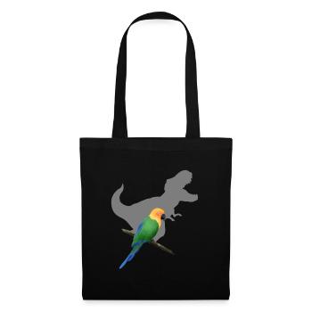 T-Rex shadow parrot - Stoffbeutel - Schwarz - Vorne
