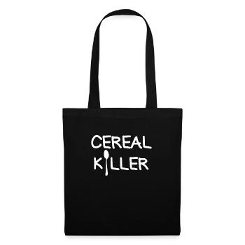 Müsli Killer Frühstück Müsli Liebes Müsller Killer - Stoffbeutel - Schwarz - Vorne