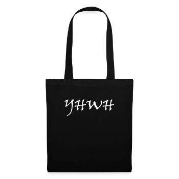 Yahweh Christian Faith Believer Hebrew YHW - Tote Bag - black - Front