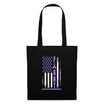 Lutte contre le cancer du pancréas USA Cancer du pancréas - Sac en tissu - noir - Devant