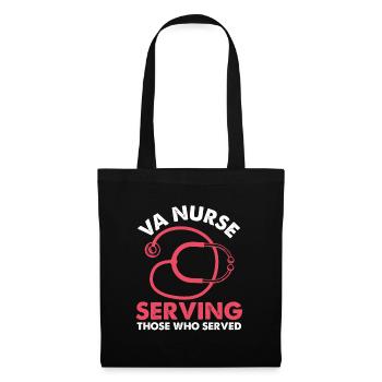 VA Nurse Serving Those Who Served Veterans Nursing - Tote Bag - black - Front