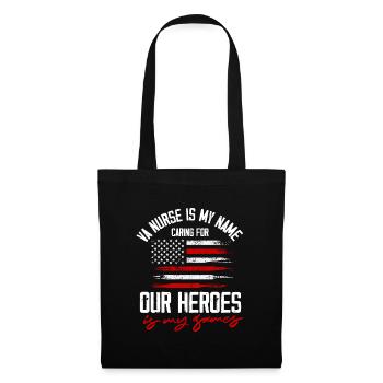 VA Nurse Is My Name Caring For Our Heroes Is My - Tote Bag - black - Front