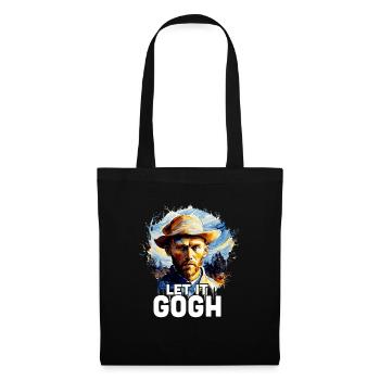 Lass es Gogh Vincent van Gogh lustiger Van GoghKun - Stoffbeutel - Schwarz - Vorne