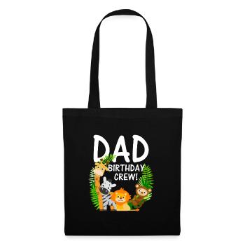 Dad birthday crew Jungle Safari - Tote Bag - black - Front