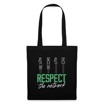Respect The Network IT Engineer Administration - Stoffbeutel - Schwarz - Vorne