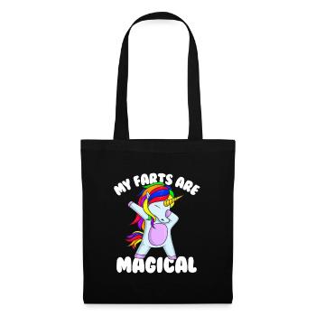 Meine Fürze sind ein magisches, peinliches Einhorn - Stoffbeutel - Schwarz - Vorne