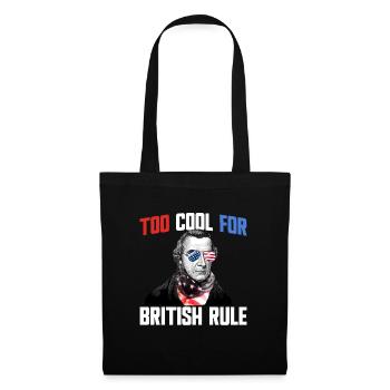 Zu cool für die britische Herrschaft Patrick Henry - Stoffbeutel - Schwarz - Vorne