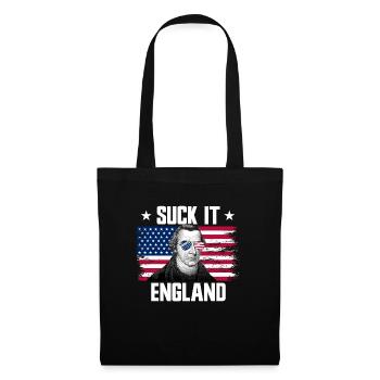 Suck It England Gründerväter von Patrick Henry - Stoffbeutel - Schwarz - Vorne