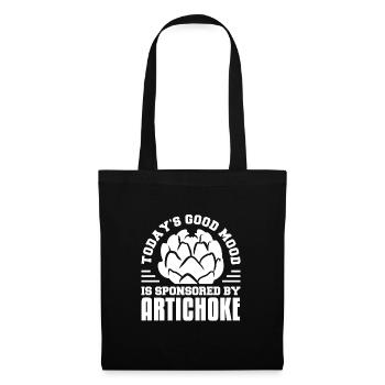 Today's Good Mood Is Sponsored By Artichoke - Stoffbeutel - Schwarz - Vorne