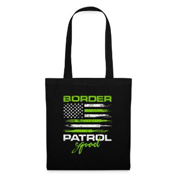 Border Patrol Squad Usa Patriotism Frontier - Stoffbeutel - Schwarz - Vorne