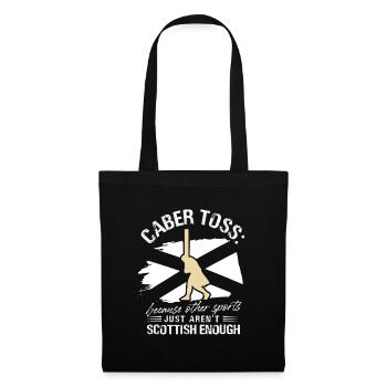 Lancer de caber parce que les autres sports ne le sont tout simplement pas - Sac en tissu - noir - Devant