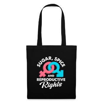 Sugar Spice and reproductive rights - Stoffbeutel - Schwarz - Vorne