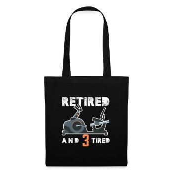Retired and 3 Tired Triker - Tote Bag - black - Front