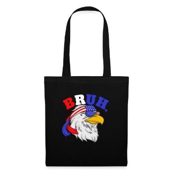 Bruh 4. Juli Eagle Kids Tacky 4. Juli EagleBruh 4. - Stoffbeutel - Schwarz - Vorne