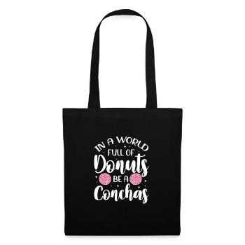 dans un monde plein de beignets soyez une concha Design - Sac en tissu - noir - Devant