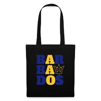 Barbados Stolze Barbadier Bajan Patriotisches Barb - Stoffbeutel - Schwarz - Vorne