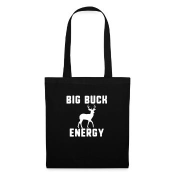 Big Buck Energy Hunter Hirschjagd für Herren - Stoffbeutel - Schwarz - Vorne