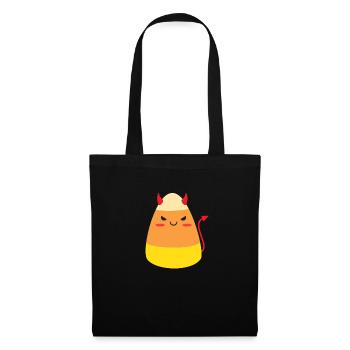 Candy Corn Teufel Kostüm Halloween Kinder Candy Co - Stoffbeutel - Schwarz - Vorne