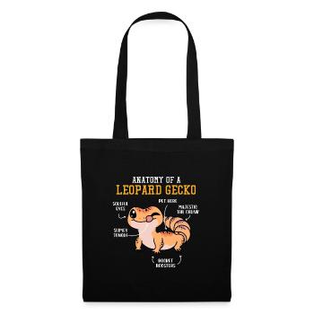 anatomy of a leopard gecko Design for a fan of - Tote Bag - black - Front