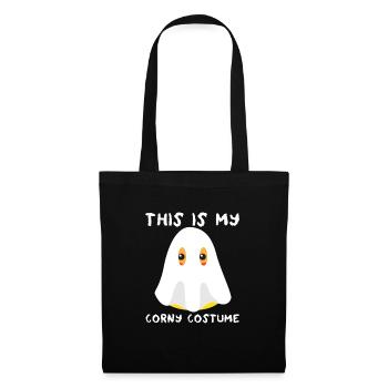 Das ist mein Corny-Kostüm für Kinder, Ghost Candy - Stoffbeutel - Schwarz - Vorne