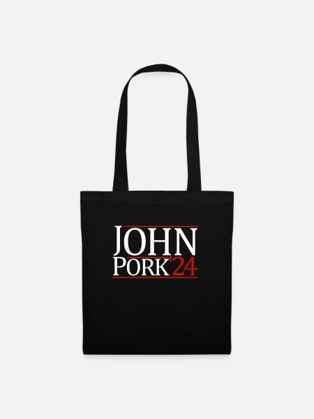 John Pork '24 John PorkJohn Pork Fan Shirt - Stoffbeutel - Schwarz