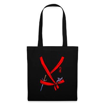 Ninja Costume, Black Ninja Halloween Ninja Costume - Tote Bag - black - Front