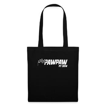 Pit Crew Pawpaw Race Birthday Family Racing Paw - Tote Bag - black - Front