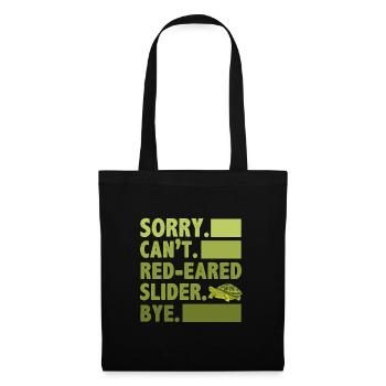 Sorry Can't Red-Eared Slider Bye Amphibian Reptile - Tote Bag - black - Front