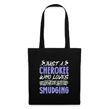 Just A Cherokee Who Loves Smudging Energy - Tote Bag - black - Front