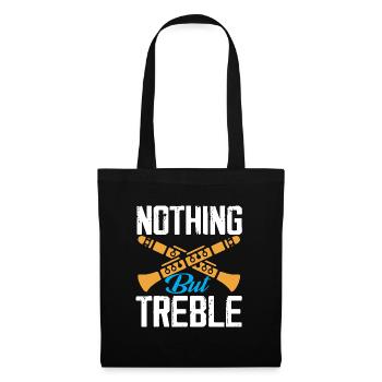 Nothing But Treble Folk Music Flutist Flute - Stoffbeutel - Schwarz - Vorne