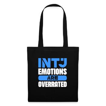 Les émotions INTJ sont surestimées - Sac en tissu - noir - Devant