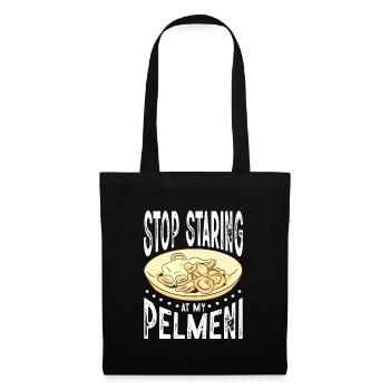 Arrête de regarder mon pelmeni - Sac en tissu - noir - Devant