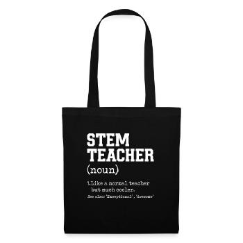 STEM Teacher Like A Normal Teacher But Much Cooler - Tote Bag - black - Front