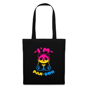 Im pan duh Design for a pansexual person - Stoffbeutel - Schwarz - Vorne