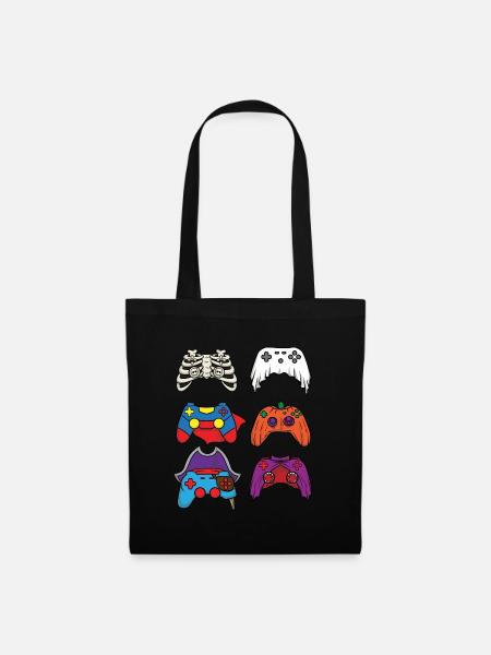 Halloween-Videospiel-Controller-Videospiel-Player - Stoffbeutel - Schwarz