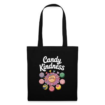 Candy Kindness Smiling Sun Design - Tote Bag - black - Front